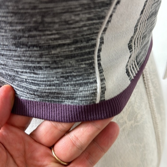 Athleta Impact Crop Top Compression Activewear Tee Women's XS Gray NWT - Picture 4 of 12